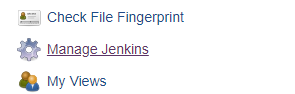 Manage Jenkins