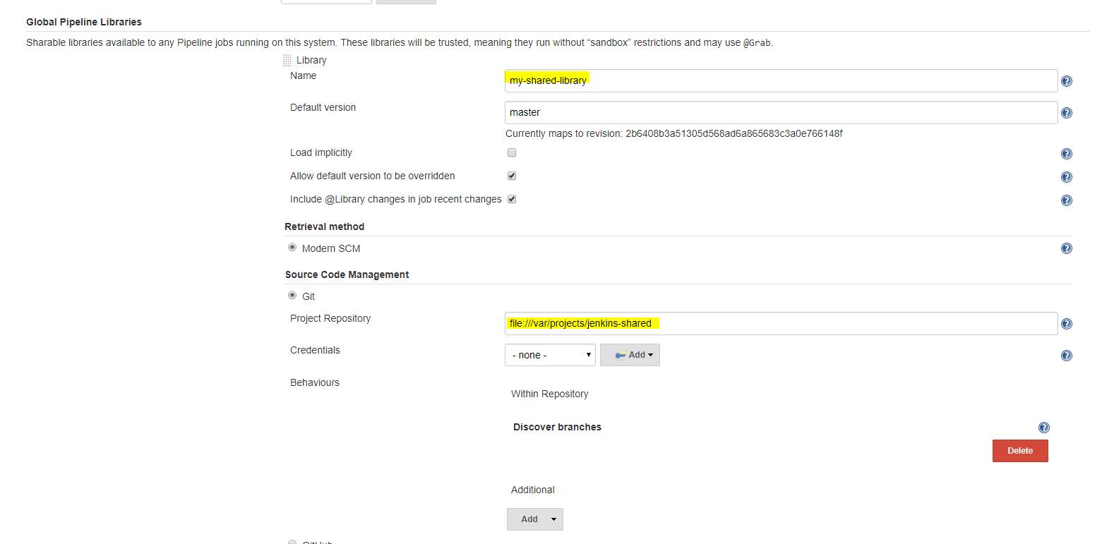 Pipeline Libraries